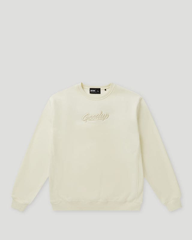 OS Script Crewneck Cream