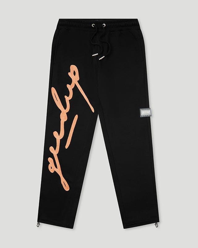 Geedup Signature Trackpants Black/Peach