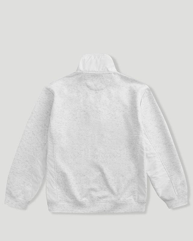 Core Logo Qtr Zip White Marle