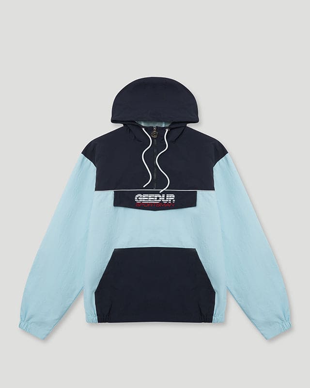 Sportsman QTR-ZIP Anorak Navy/Sky Blue