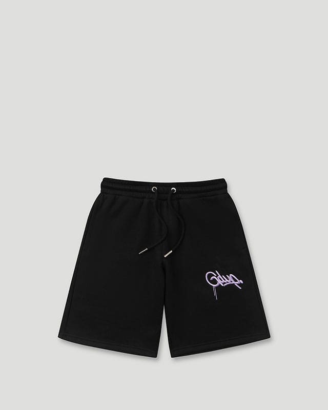 Handstyle EMB Shorts Black/Lavender