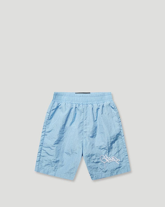 KIDS Handstyle Nylon Shorts Light Blue