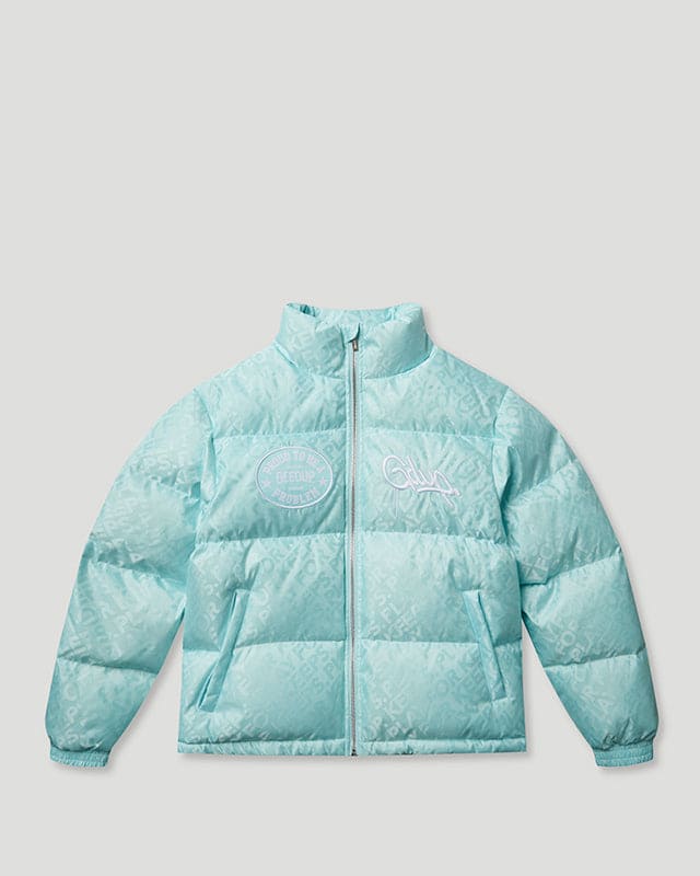 PTBAP Puffer Jacket Teal/White