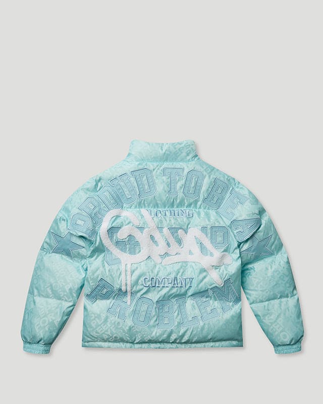 PTBAP Puffer Jacket Teal/White