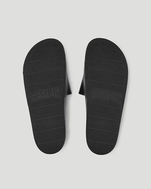 Core Logo Emboss Slides Black