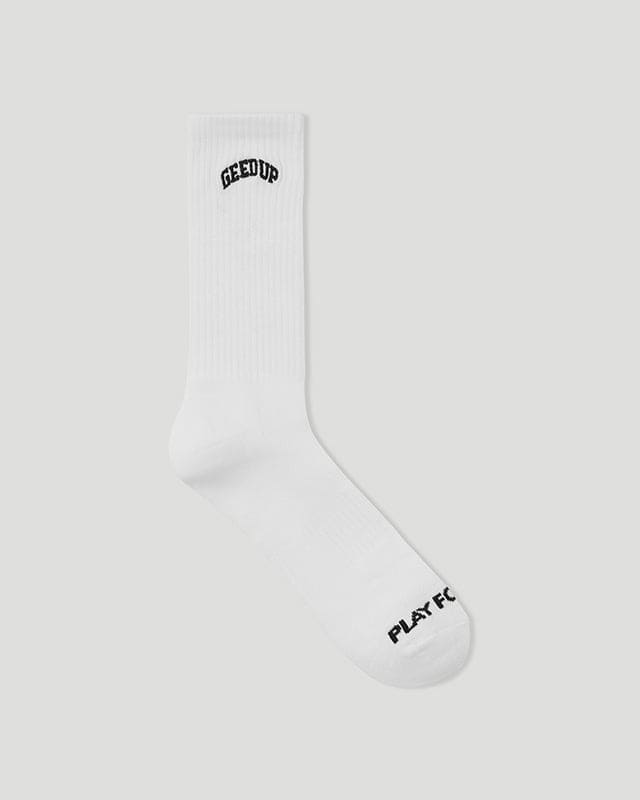 Team Logo EMB Socks White