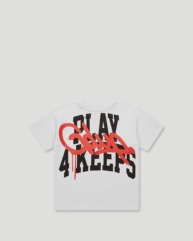 KIDS Play For Keeps T-Shirt White/Red