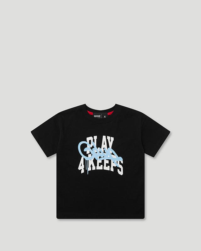 KIDS Play For Keeps T-Shirt Black/Blue