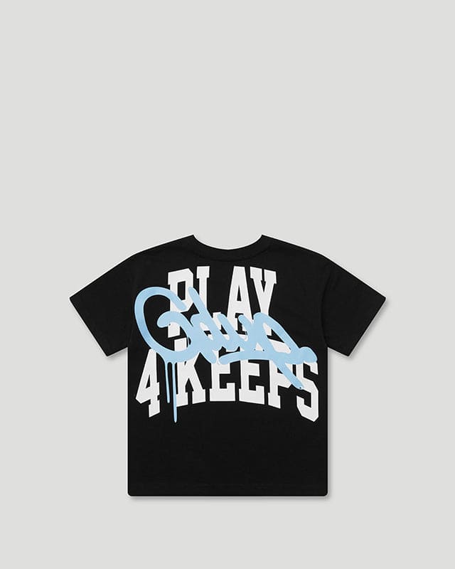 KIDS Play For Keeps T-Shirt Black/Blue