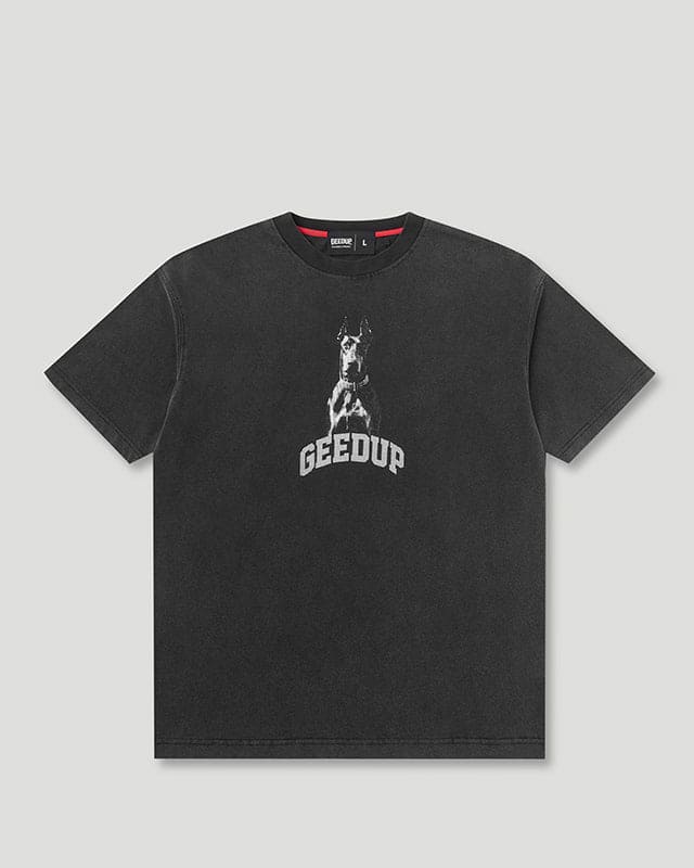 L.P.S Dobermann T-Shirt Washed Black