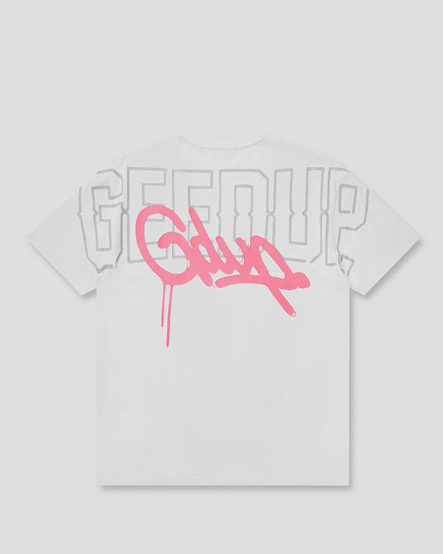 Neon Core Logo T-Shirt White/Pink