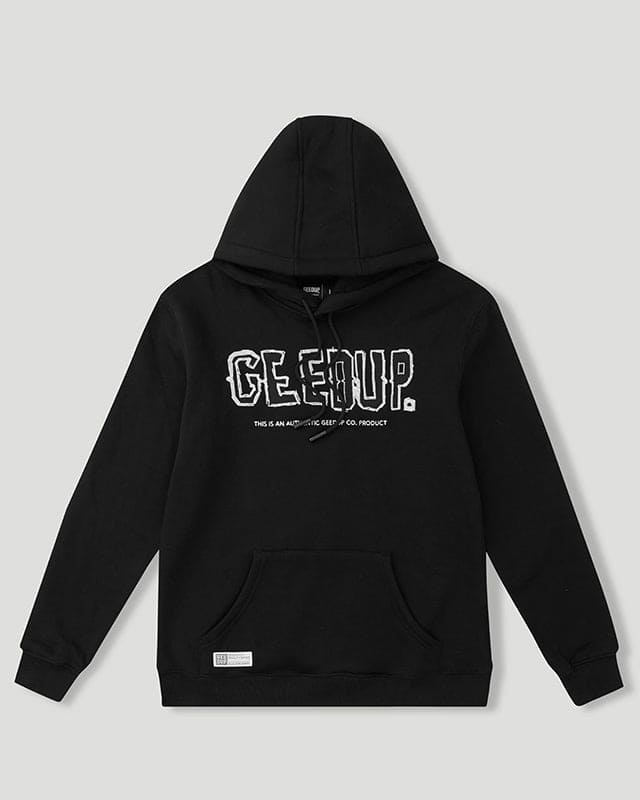 Scribble Logo Hoodie Black/White