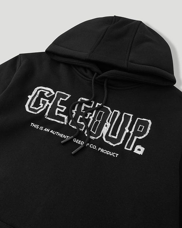 Scribble Logo Hoodie Black/White