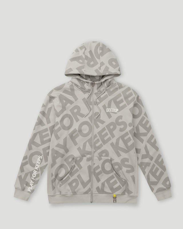 PFK Monogram Zip Jacket Concrete