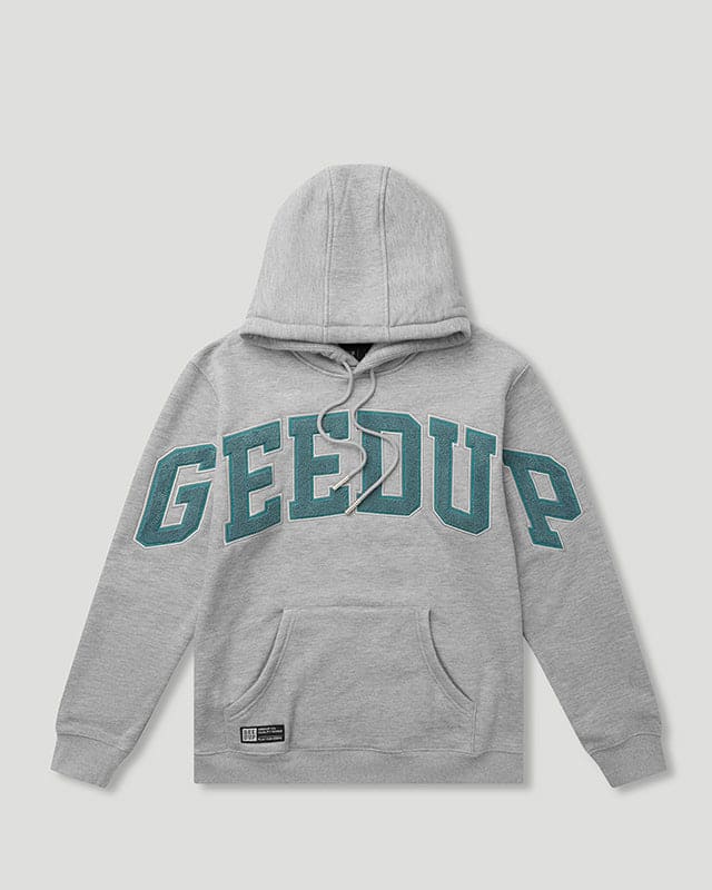 Team Logo Hoody Grey/Aqua Green