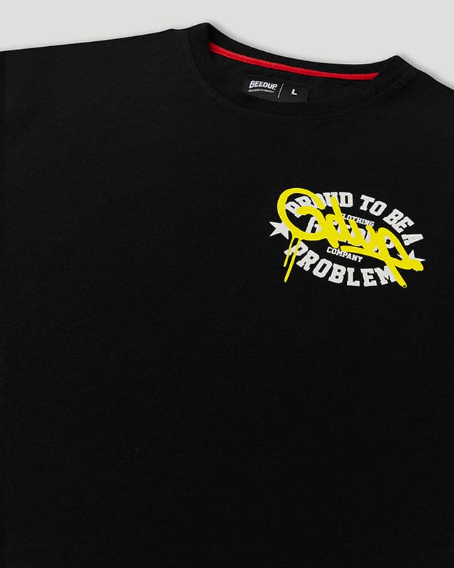 Proud To Be A Problem Tee Black/Yellow – Geedup Co.