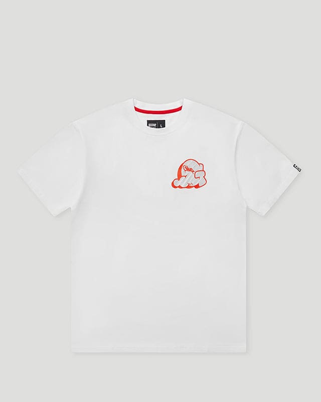 GDUP Throw Up T-Shirt White/Red – Geedup Co.