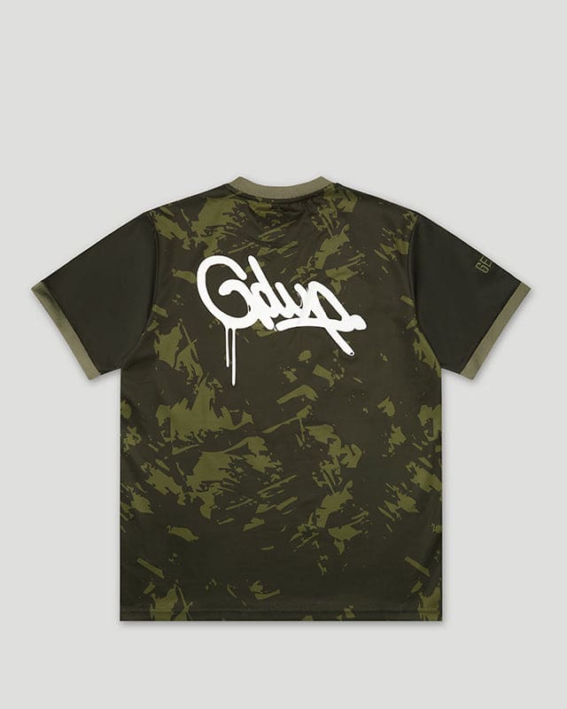 Handstyle Logo Jersey Camo Green