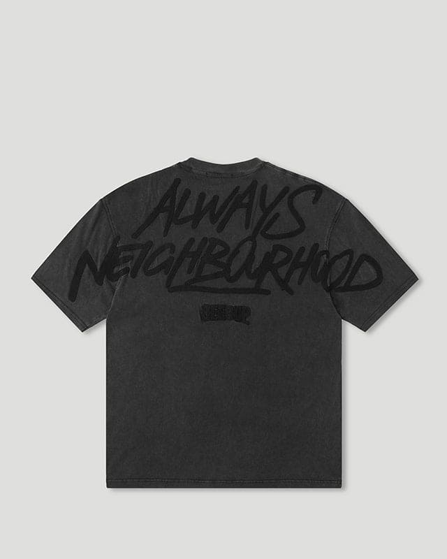 Always Neighbourhood T-Shirt Vintage Washed Black