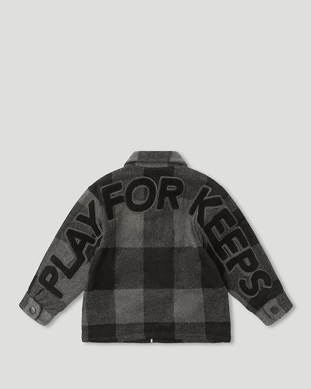 PFK Flannel Kids Jacket Black/Grey