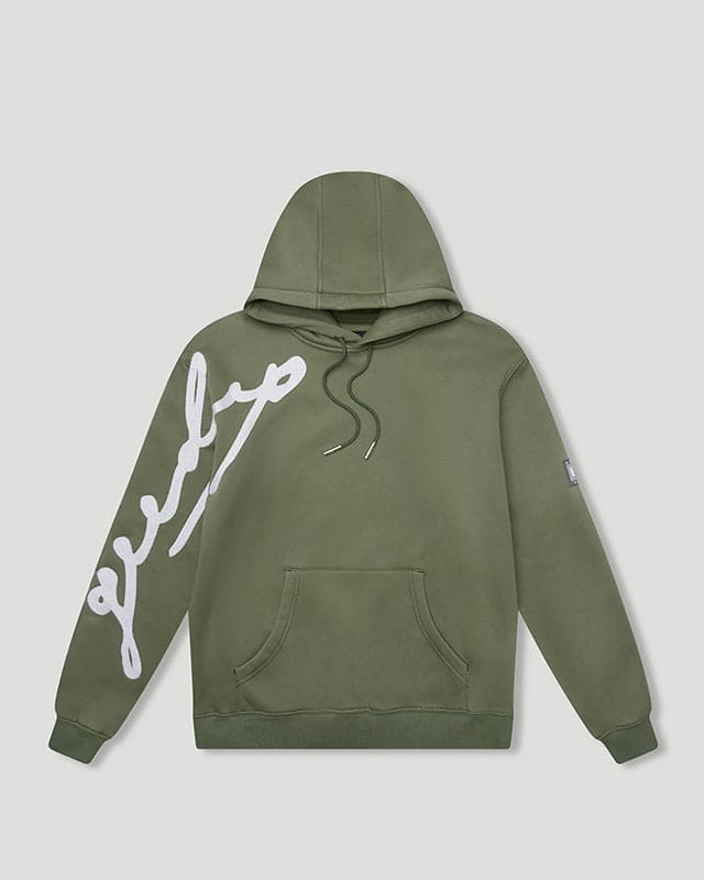 Geedup Signature Hoodie Olive/White