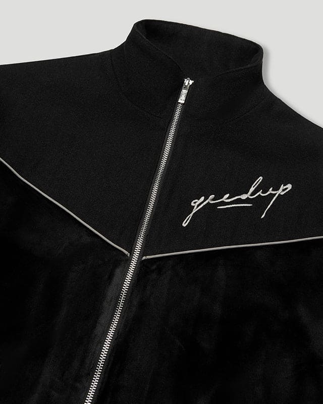 Signature Velour Jacket Black