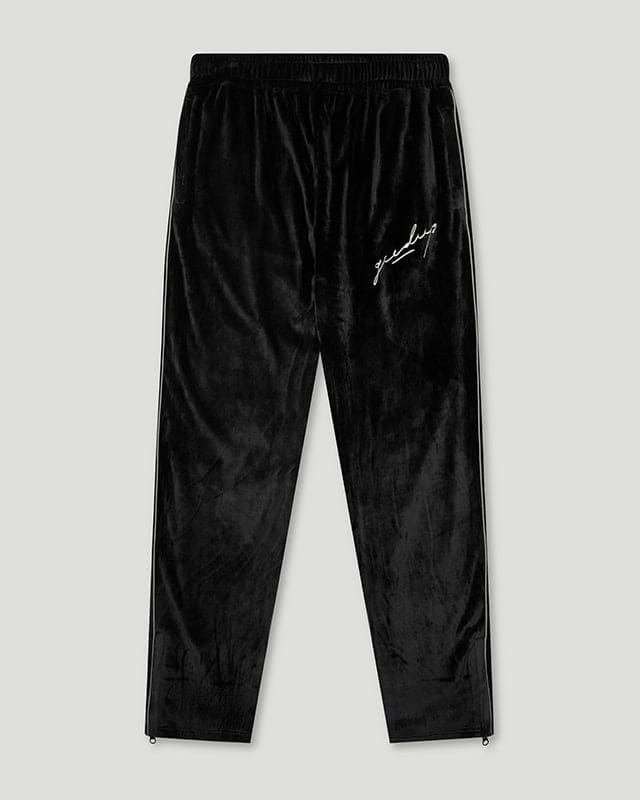 Signature Velour Trackpants Black