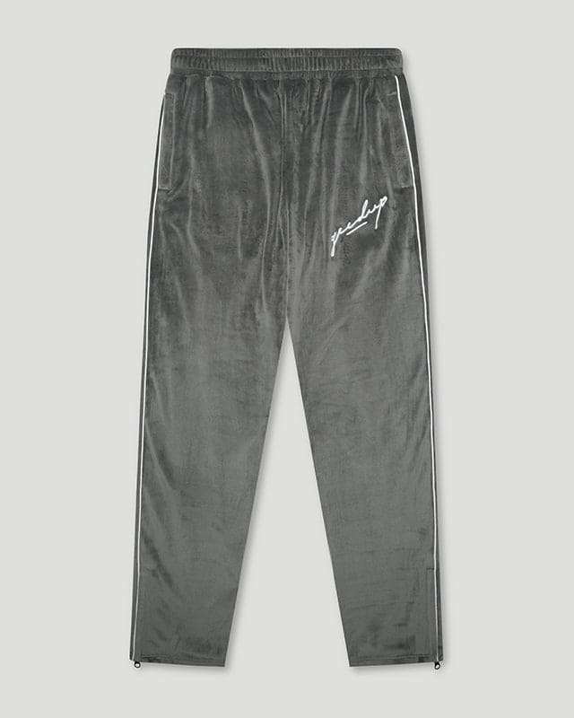 Signature Velour Trackpants Grey