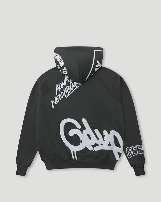 Multi-Logo Zip Jacket Charcoal/White