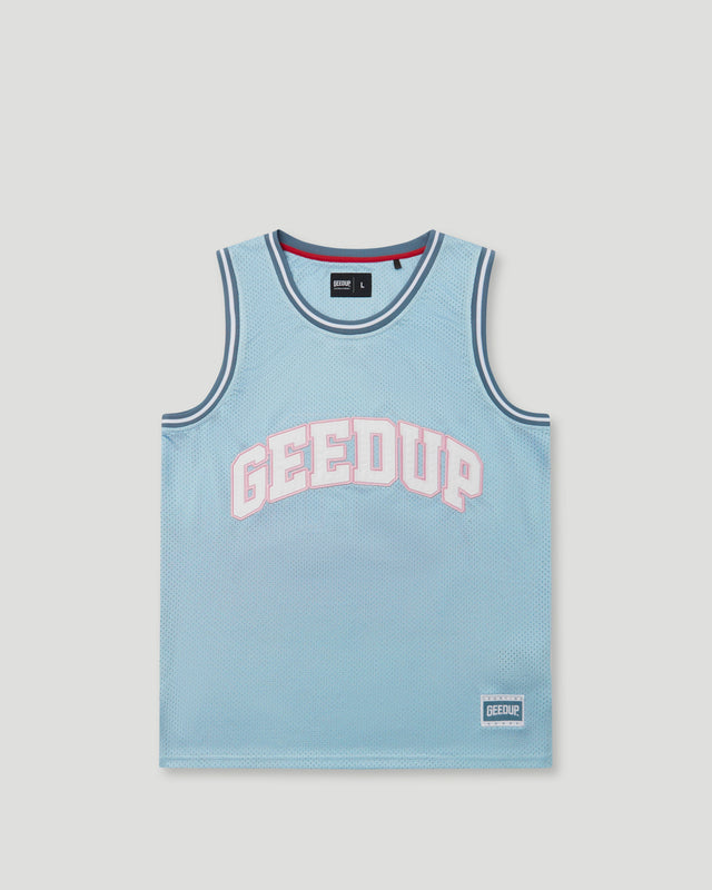 Team Logo Basketball Jersey Blue/Pink/White