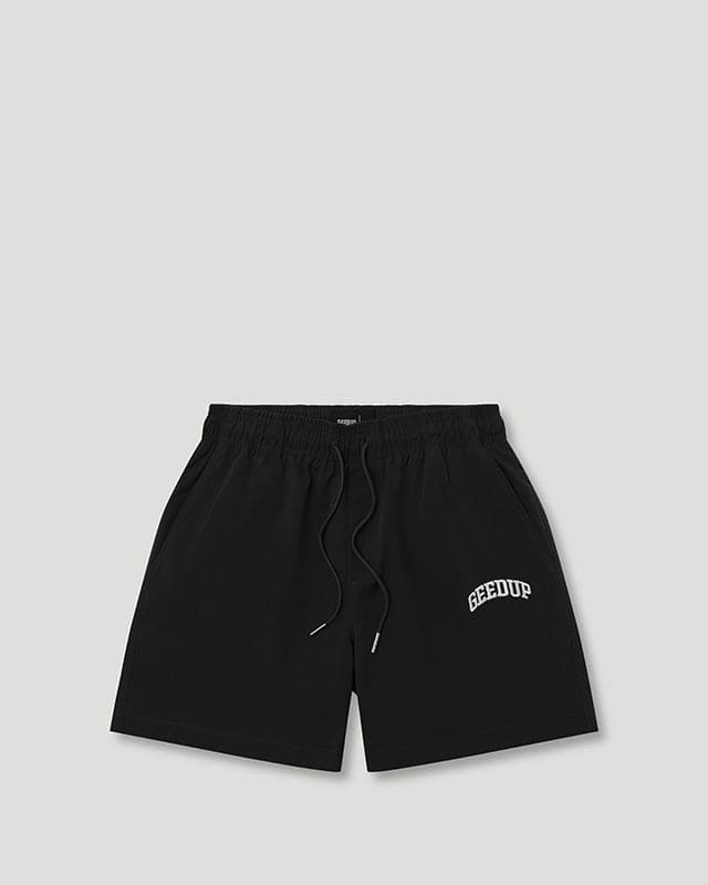 Micro Team Logo Shorts Black