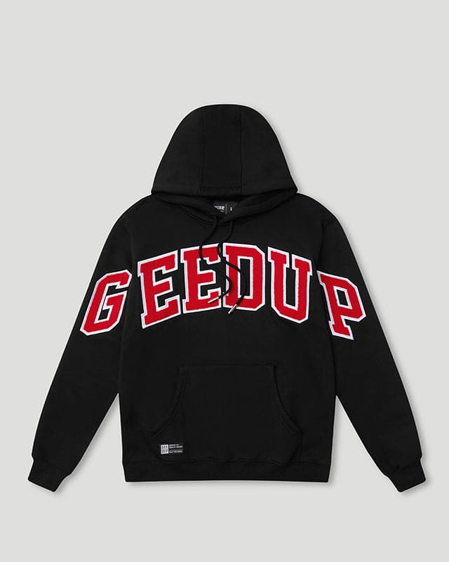 Team Logo Hoodie Black/White/Red