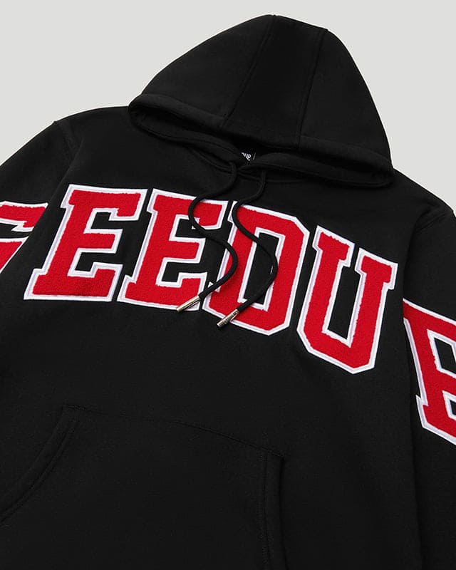 Team Logo Hoodie Black/White/Red